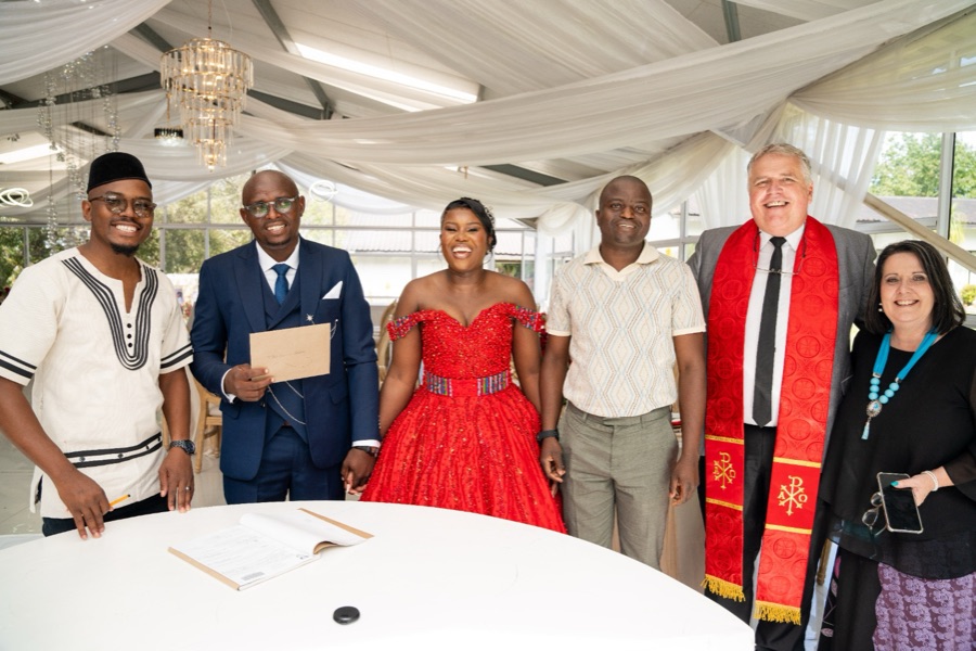 Wedding ceremony by Dr. Gerrit Rademeyer in Limburg