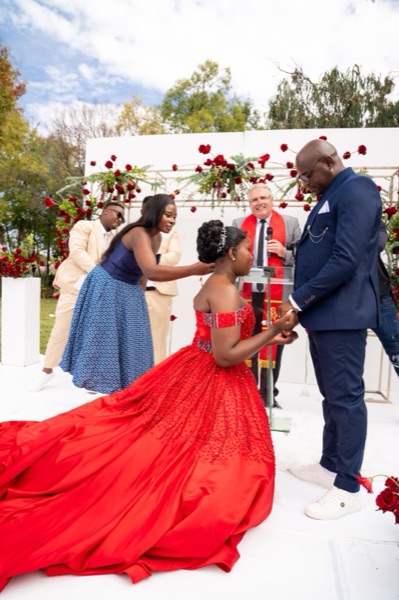 Wedding ceremony by Dr. Gerrit Rademeyer in Limburg